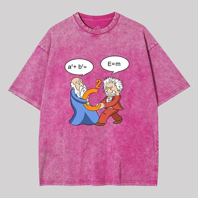 Funny Scientist Washed T-Shirt - Image 7