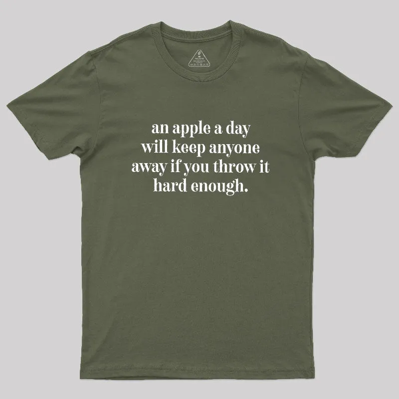 An Apple A Day Geek T-Shirt - Image 4