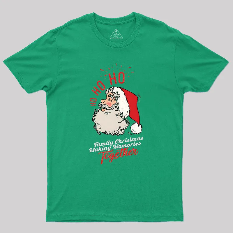 HO-HO-HO Merry Christmas Denim Geek T-Shirt