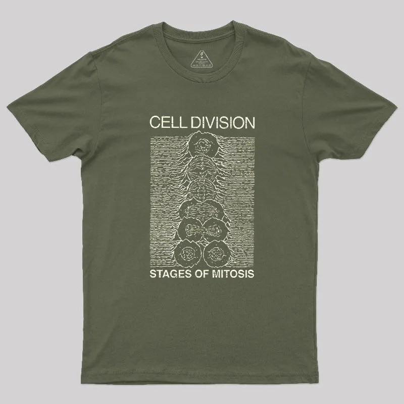 Cell Division- Stages Of Mitosis Geek T-Shirt - Image 3
