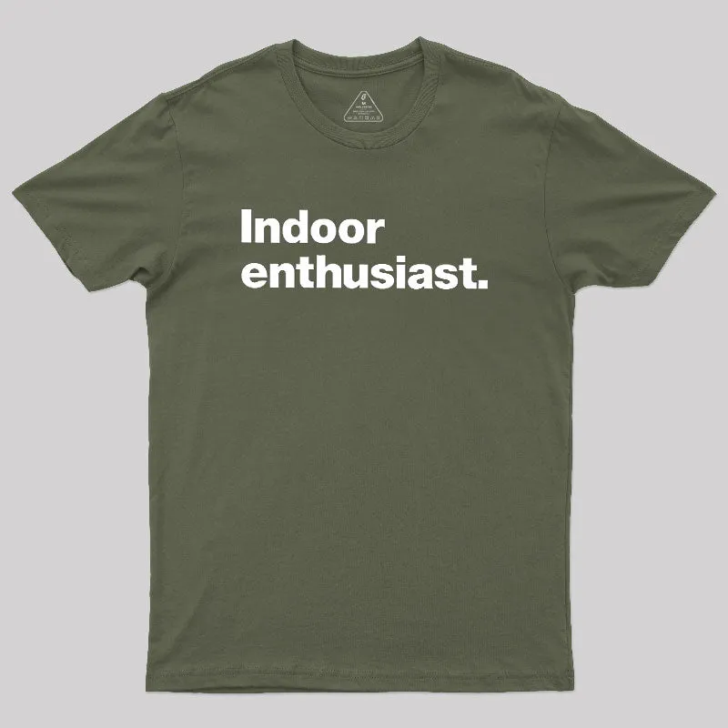 Indoor Enthusiast Premium Geek T-Shirt - Image 3