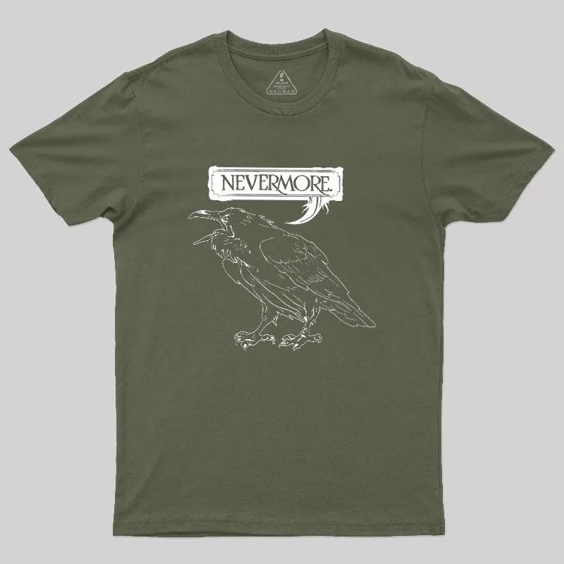 Nevermore Raven Geek T-Shirt - Image 3