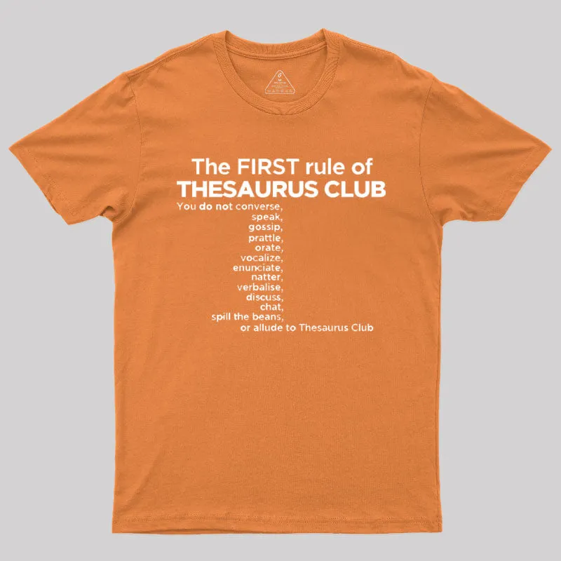 Thesaurus Club Confidential Geek T-Shirt - Image 4