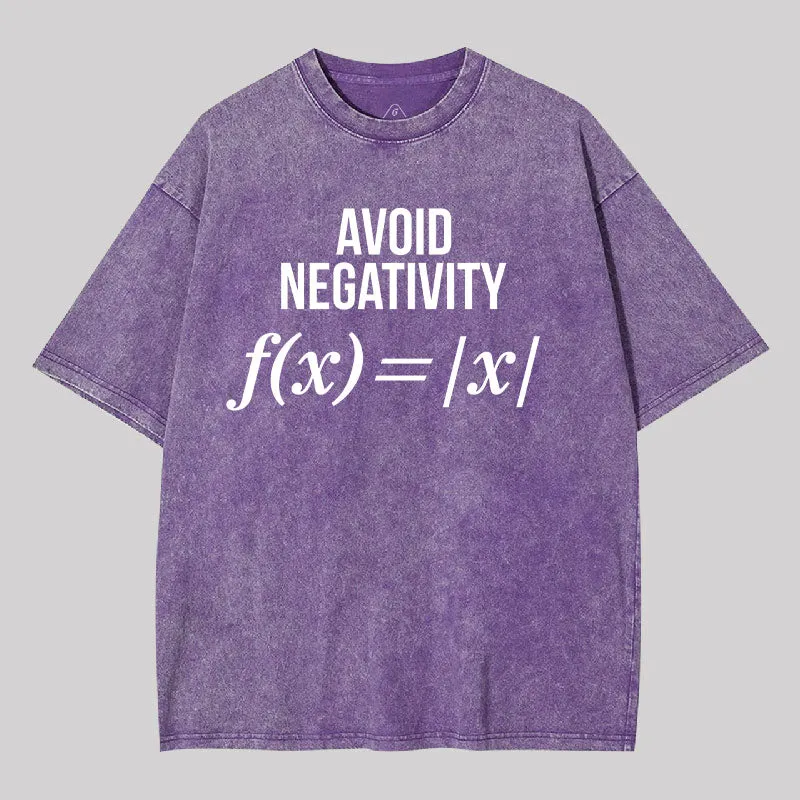 Avoid Negativity Washed T-shirt - Image 6