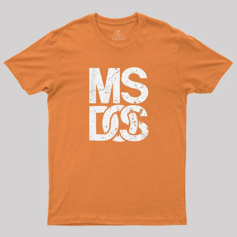 MS DOS Vintage 80s Computer T-Shirt - Image 4