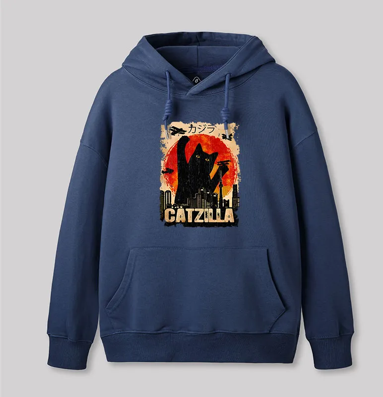 Alternative view of Black Cat Geek Hoodie