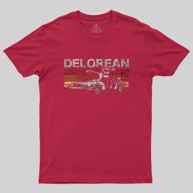 Retro Delorean Geek T-Shirt - Image 4