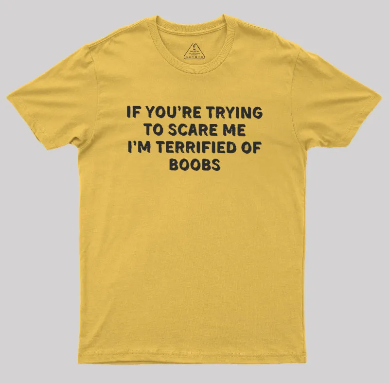 Terrified Humor Geek T-Shirt - Image 6