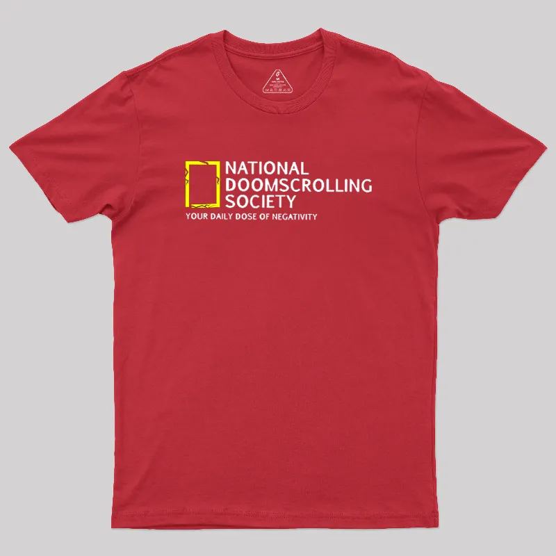 National Doomscrolling Society Geek T-Shirt - Image 7