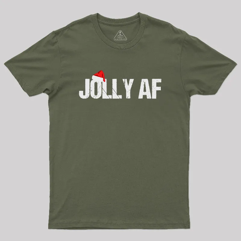 Funny Christmas Gifts Santa Joily AF Geek T-Shirt - Image 3