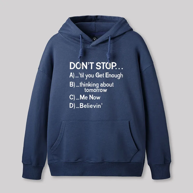 Don't Stop 80s Songs Multiple Choice Geek Hoodie - Image 7