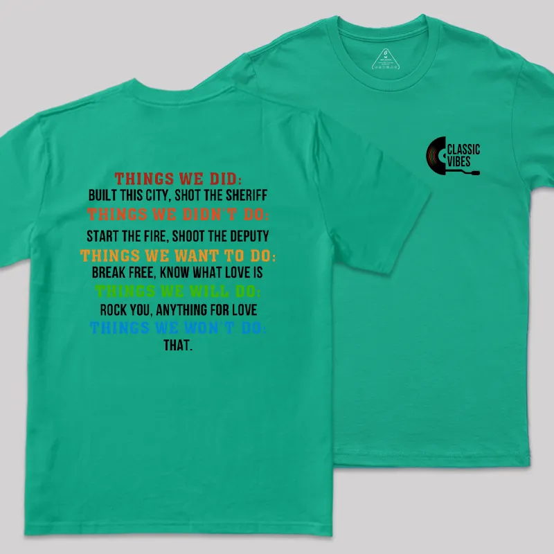 Classic Vibes Front and Back Printed Geek T-Shirt - Image 7