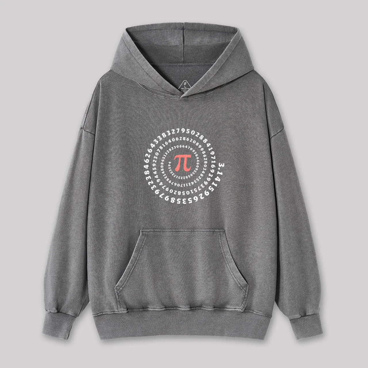 Alternative view of Pi Science  Number Sequence Classic Washed Hoodie