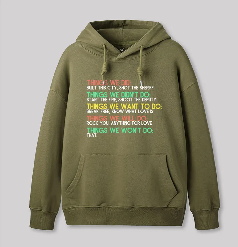 Things We Do Humour Geek Hoodie - Image 3