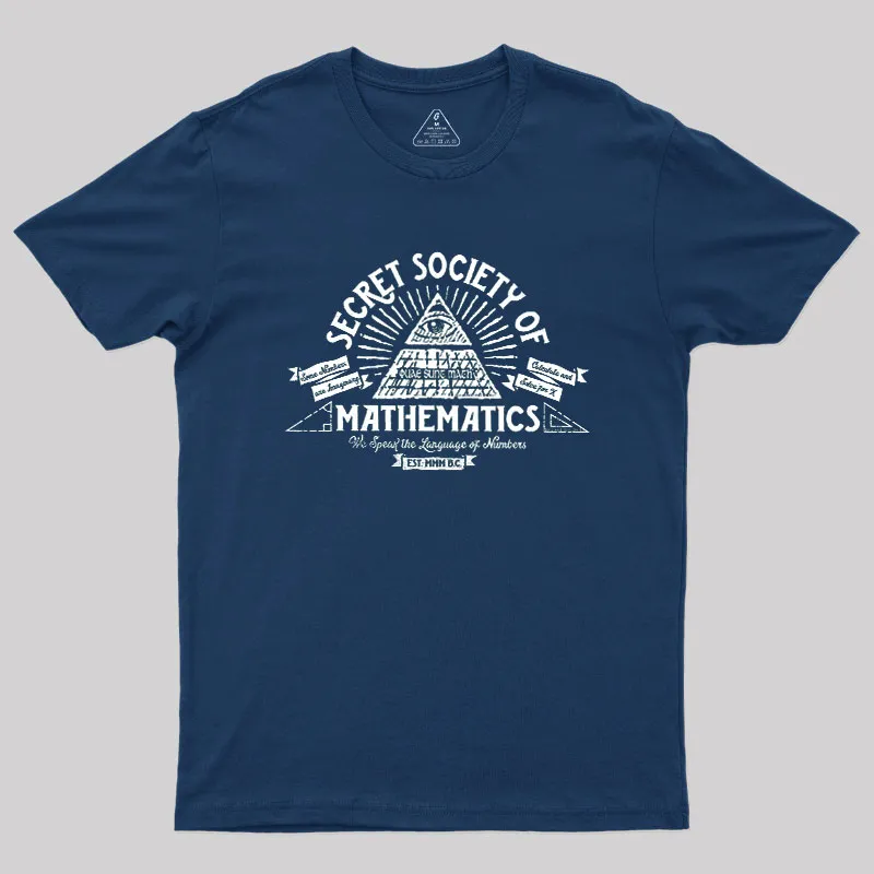 Illumathnati - Secret Society of Math Geek T-Shirt - Image 2