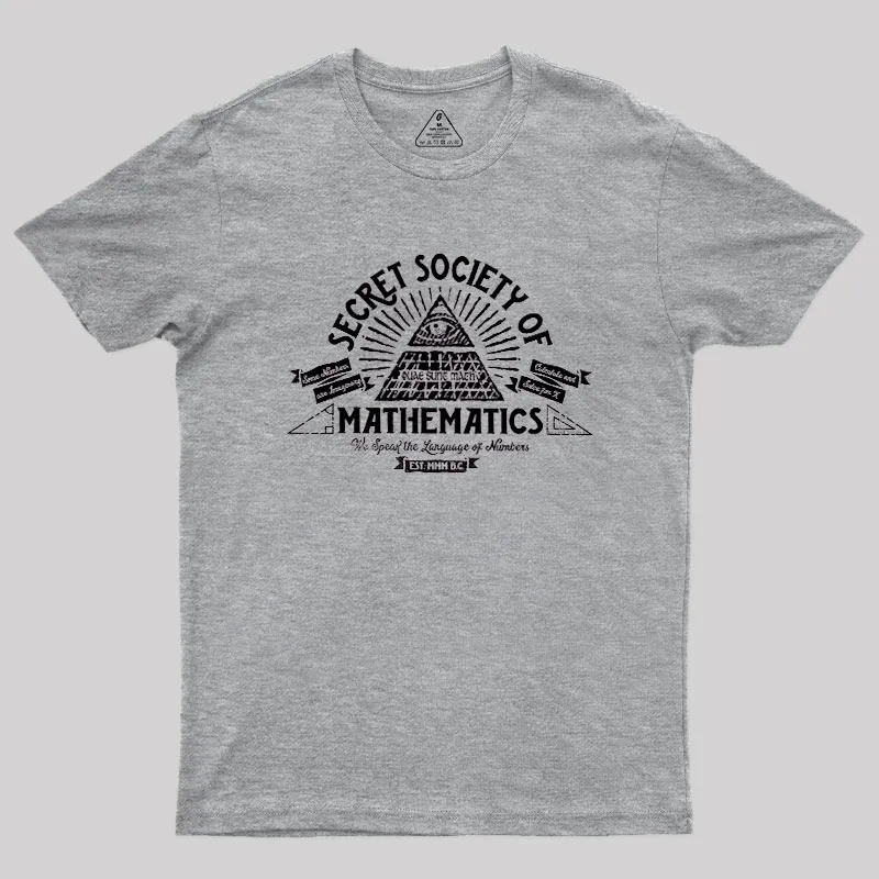 Illumathnati - Secret Society of Math Geek T-Shirt - Image 4