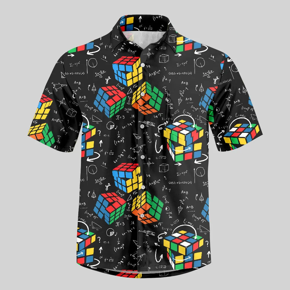 Wonderful Formula and Magic Cube Button Up Pocket Shirt