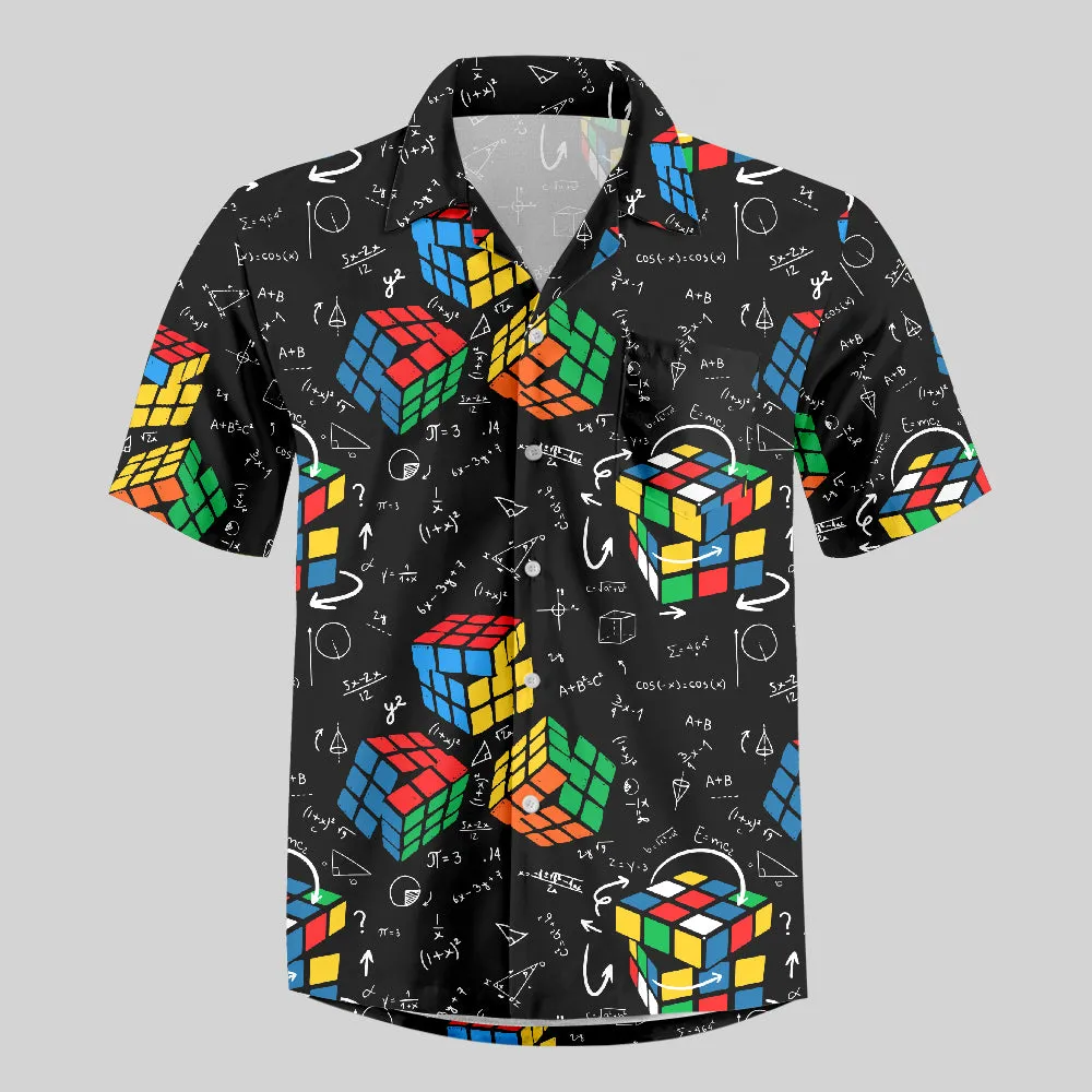 Wonderful Formula and Magic Cube Button Up Pocket Shirt - Image 3