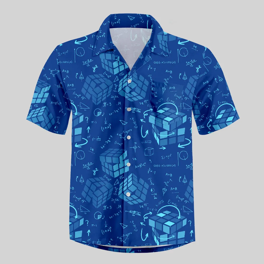 Wonderful Formula and Magic Cube Button Up Pocket Shirt - Image 4