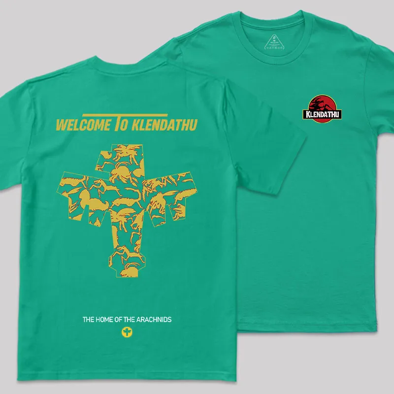 The Home Of The Arachnids Front and Back Printed Geek T-Shirt - Image 8