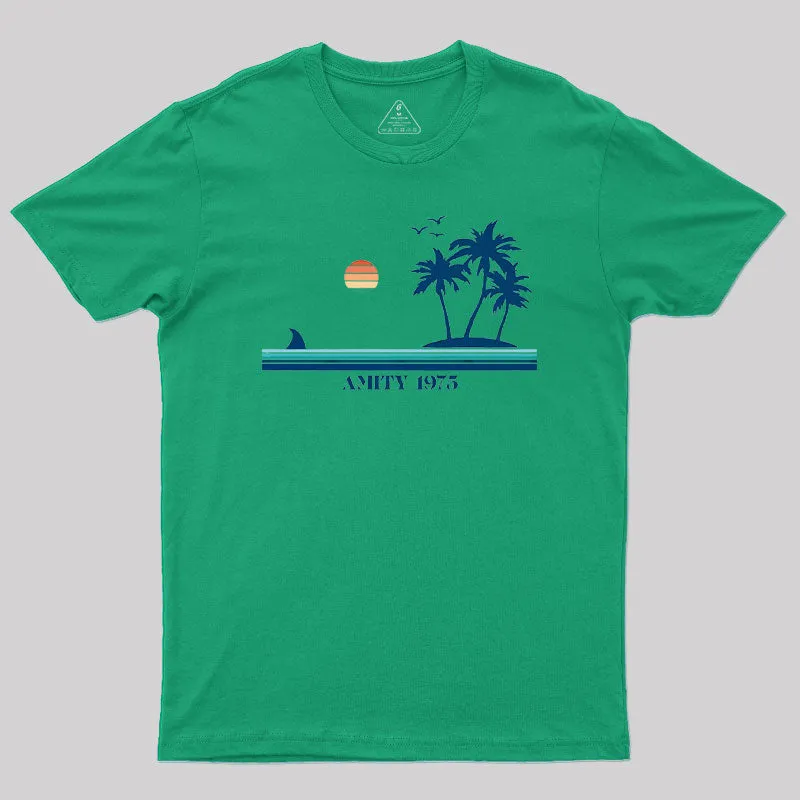 Amity Island 1975 Geek T-Shirt - Image 8