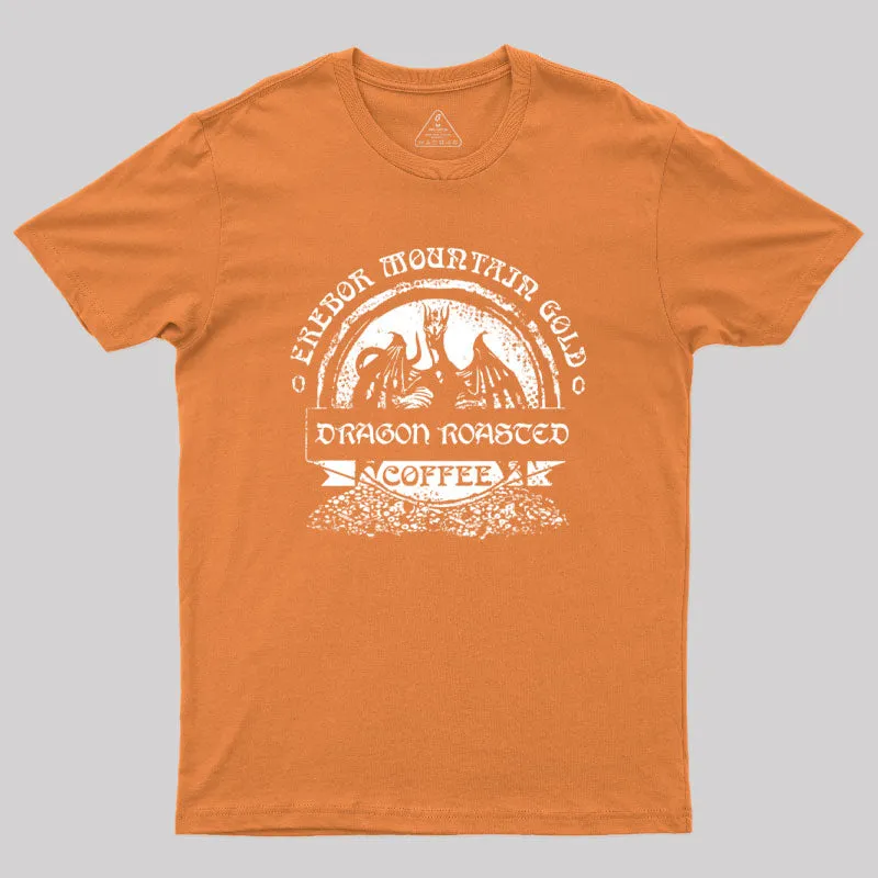 Erebor Mountain Gold Coffee Geek T-Shirt - Image 7