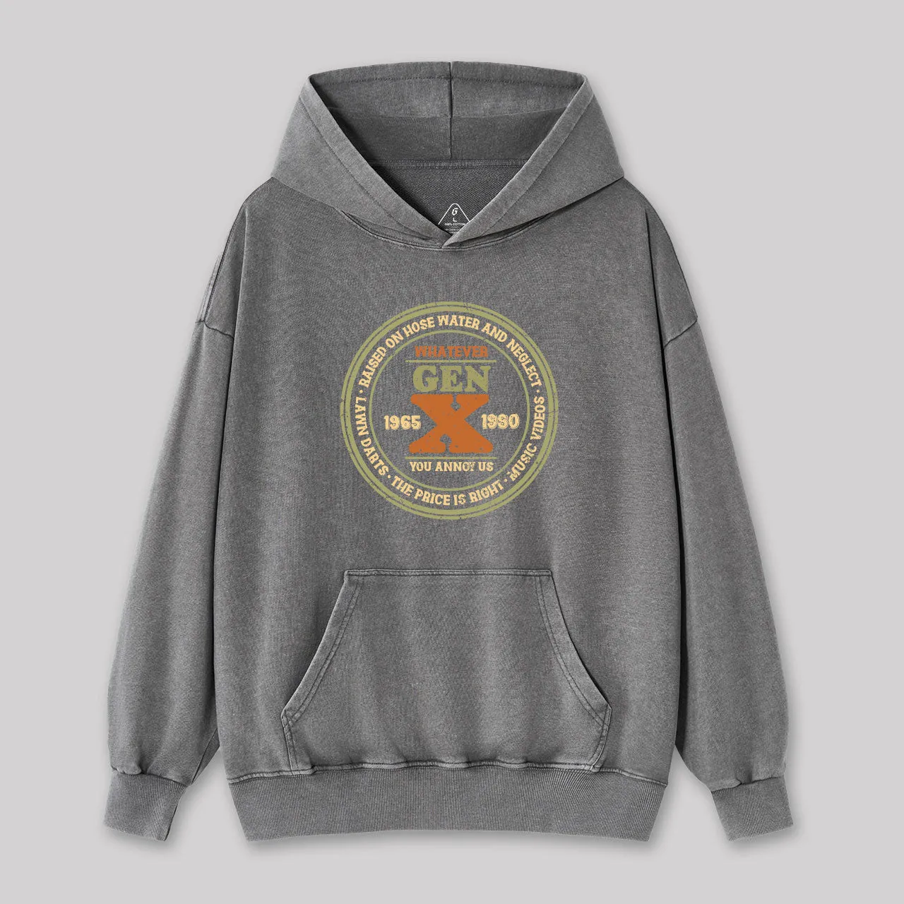 Raised on Hose Water and Neglect Washed Hoodie - Image 4