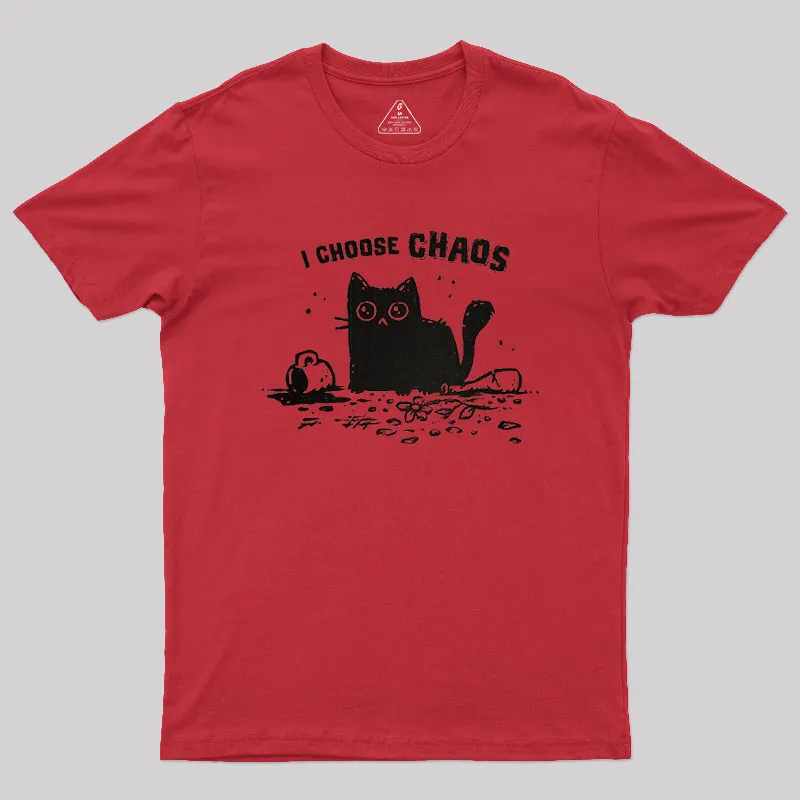 I Choose Chaos Geek T-Shirt - Image 3