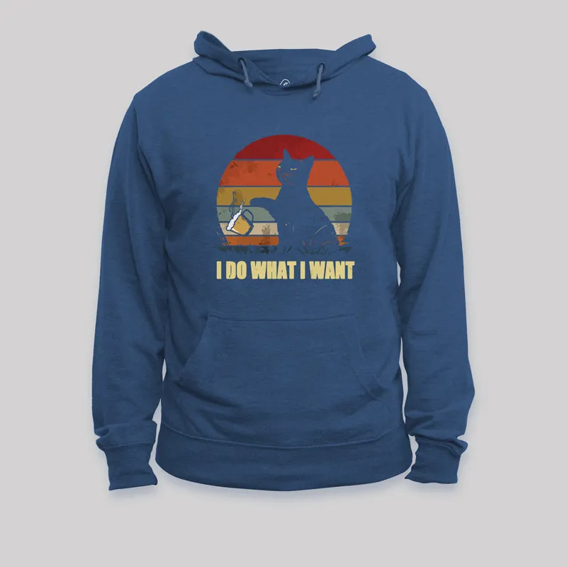 Alternative view of I Do What I Want Geek Life Hoodie