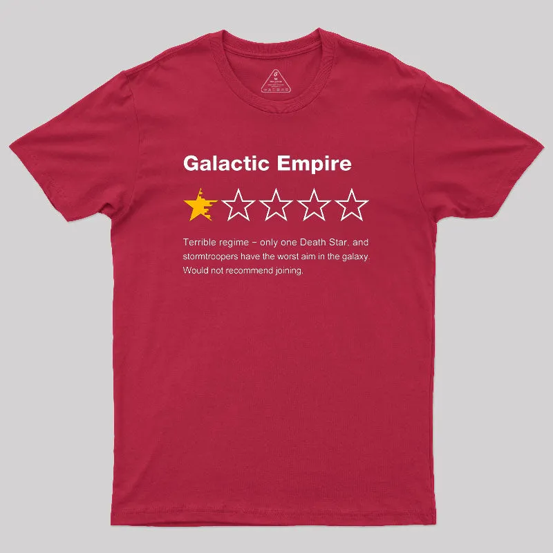 Galactic Empire Review T-Shirt - Image 7