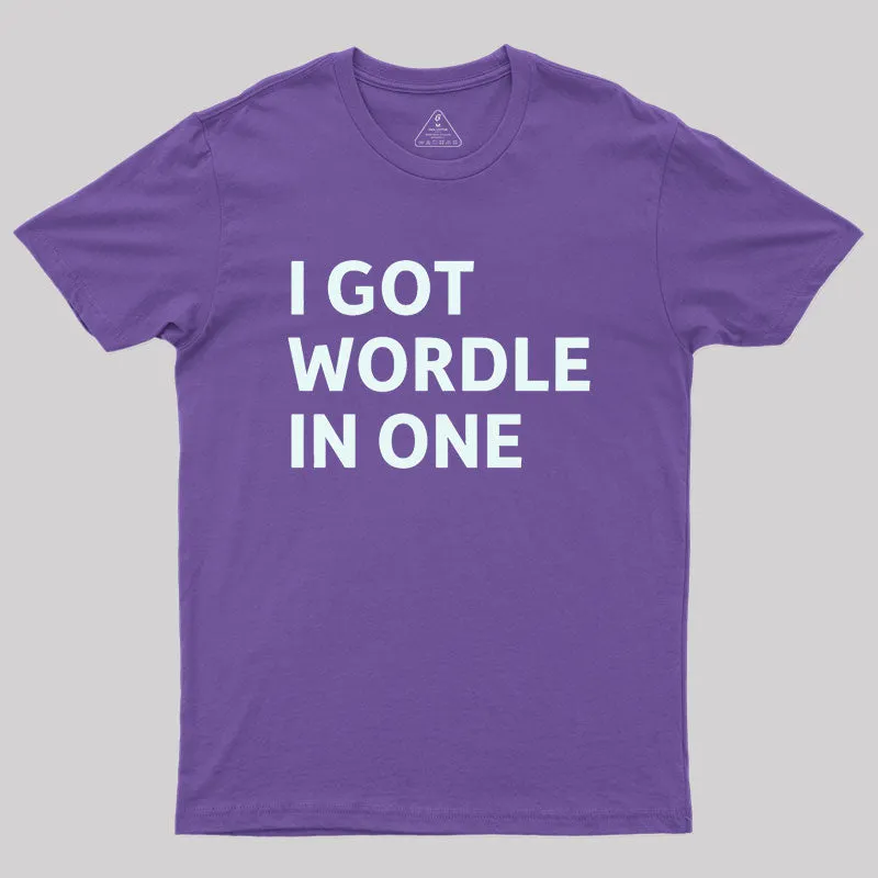 I Got Wordle in One Geek T-Shirt - Image 6