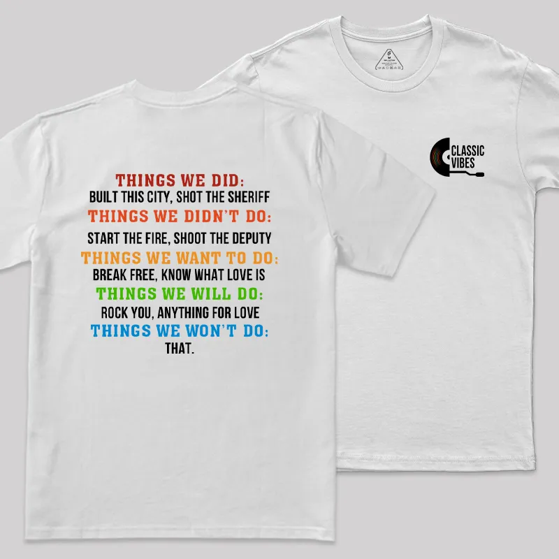 Classic Vibes Front and Back Printed Geek T-Shirt - Image 8