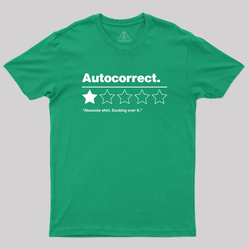 Autocorrect Ducking Over It Geek T-Shirt - Image 9