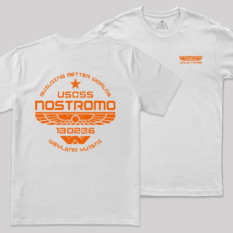 Personalized USCSS Nostromo Geek T-Shirt - Image 10