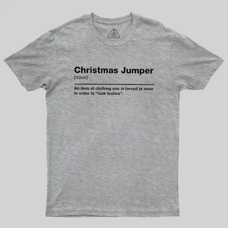 Christmas Jumper Sarcastic Definition Geek T-Shirt - Image 5