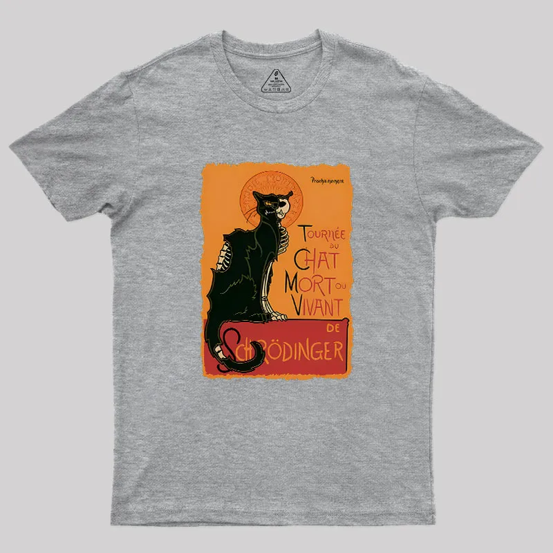 Le Chat Noir De Schrödinger Geek T-Shirt - Image 4