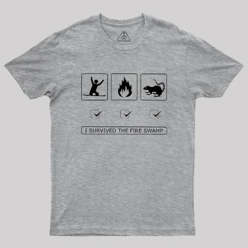 Hazards Of The Fire Swamp Geek T-Shirt - Image 4