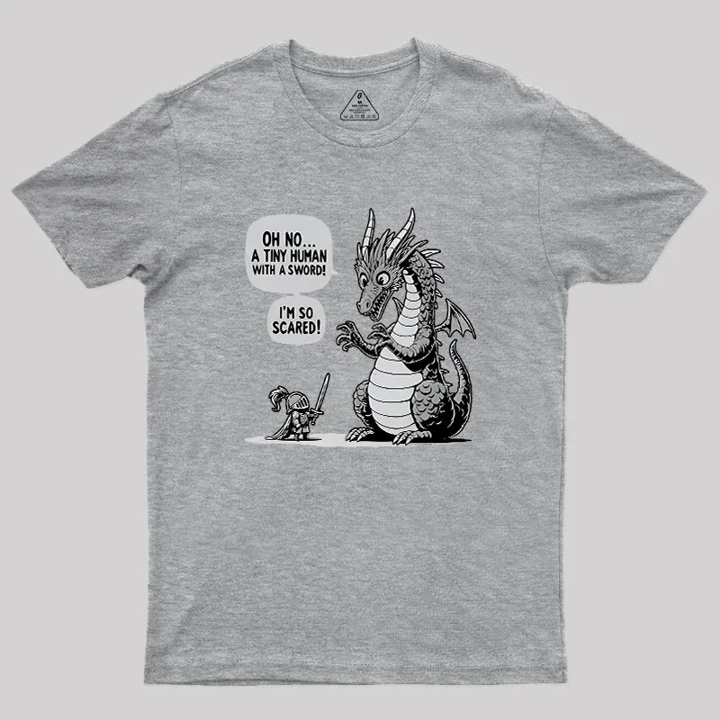 Sarcastic Dragon Geek T-Shirt - Image 4