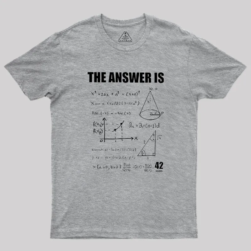 42 The Answer To Life The Universe Geek T-Shirt - Image 4