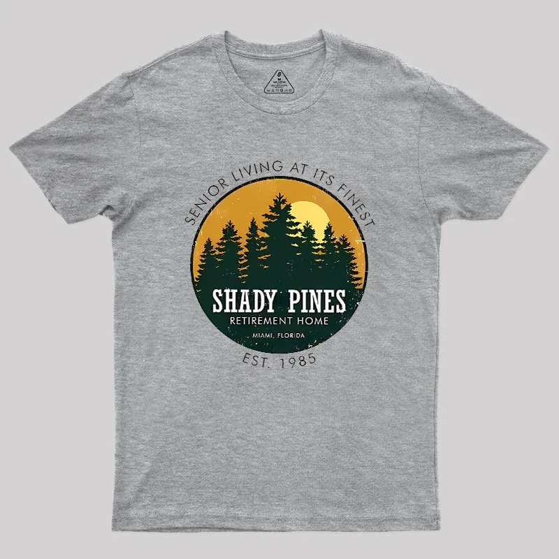 Alternative view of Shady Pines Retirement Home Geek T-Shirt