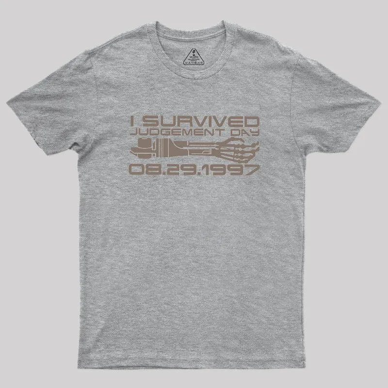 I Survived Judgement Day Geek T-Shirt - Image 4