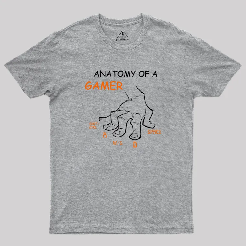 Anatomy Of A Gamer Geek T-Shirt - Image 4