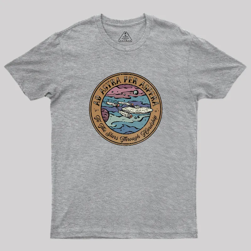 Ad Astra Per Aspera Geek T-Shirt - Image 4