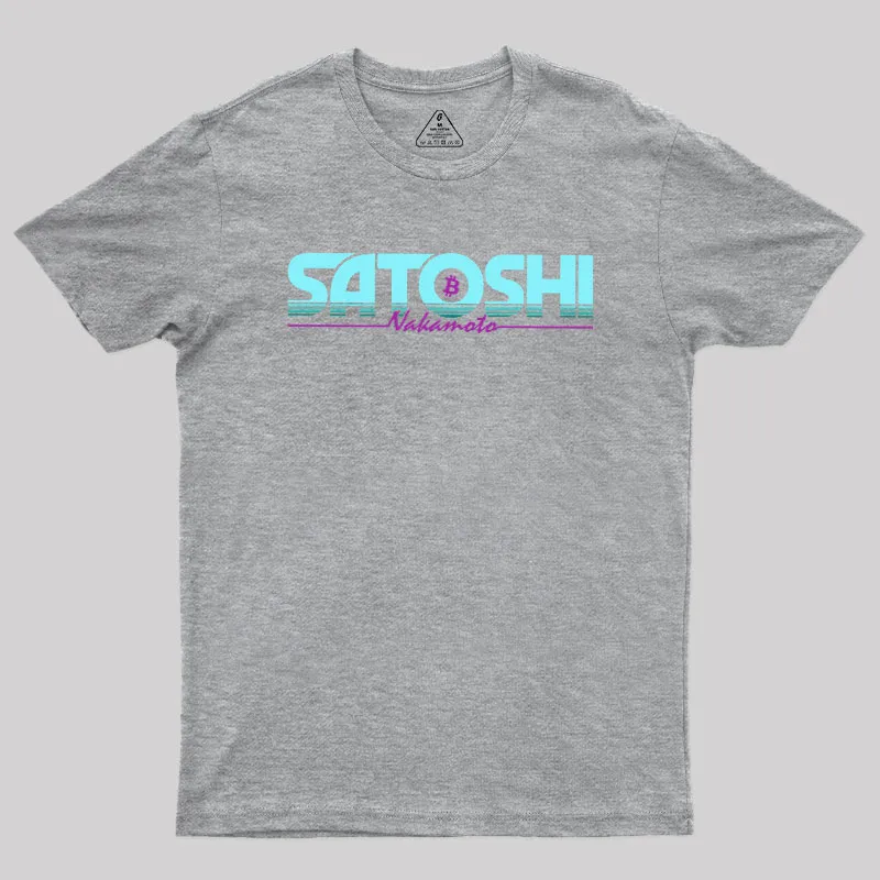 Satoshi Nakamoto Geek T-Shirt - Image 4