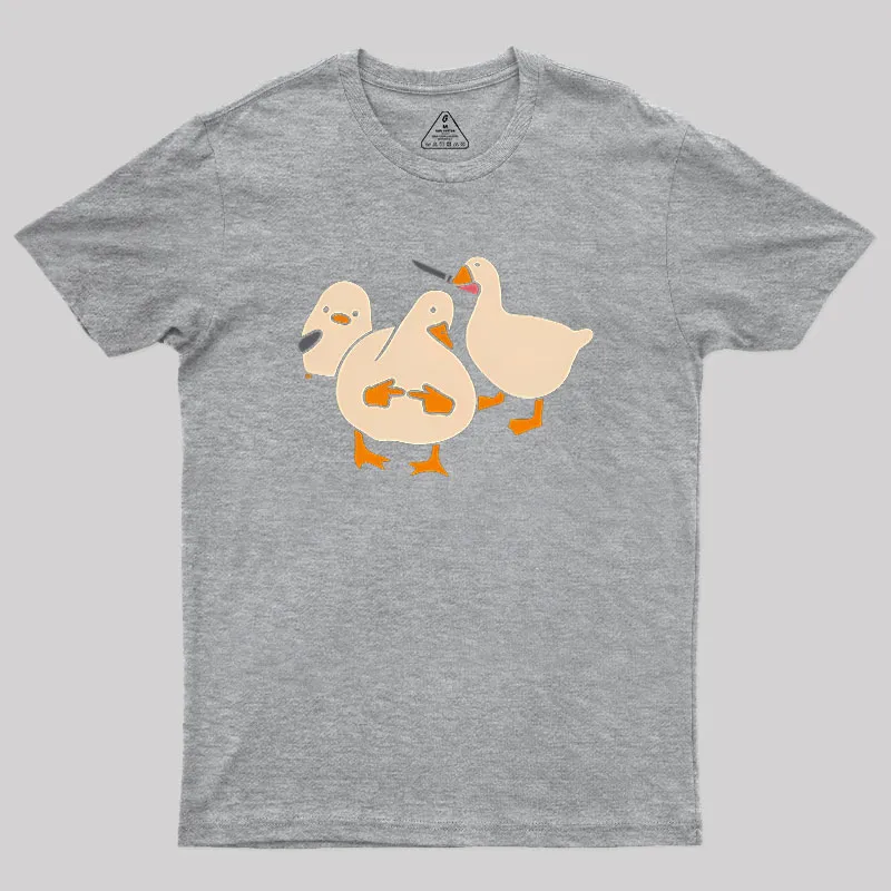 Duck Drama Artwork Geek T-Shirt - Image 4