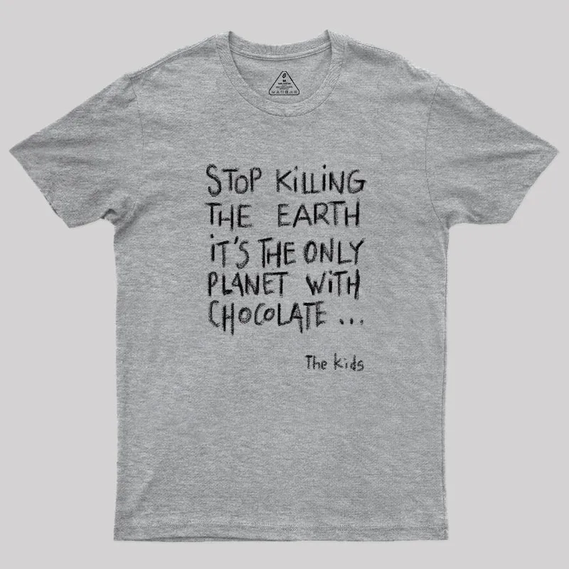 Save The Chocolate Geek T-Shirt - Image 4