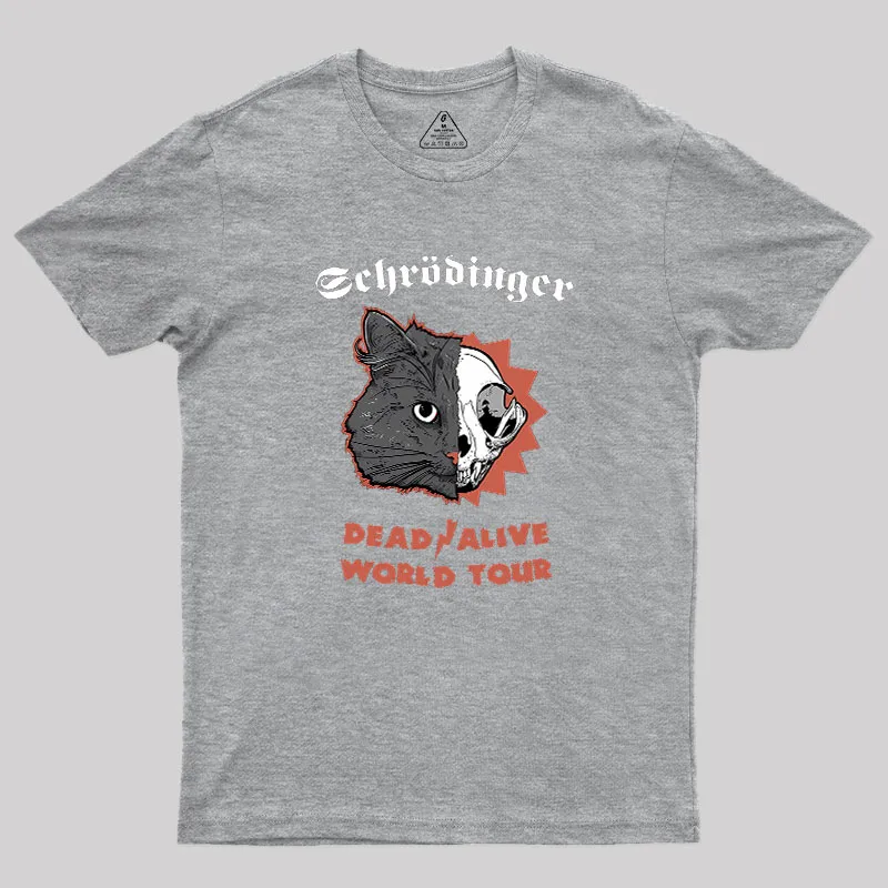 Schrodinger: Dead / Alive World Tour Geek T-Shirt - Image 4