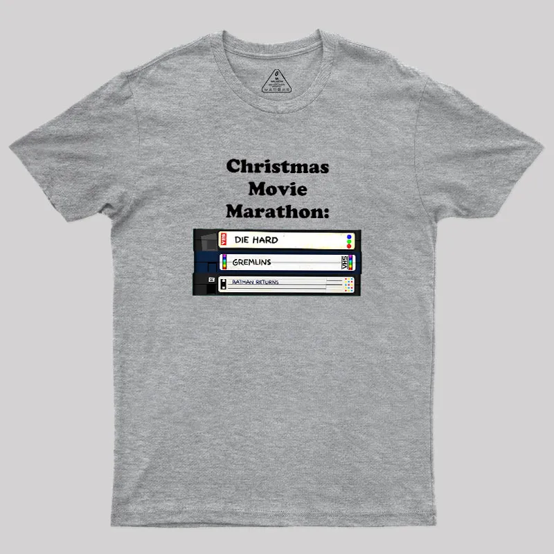 Christmas Movie Marathon Geek T-Shirt