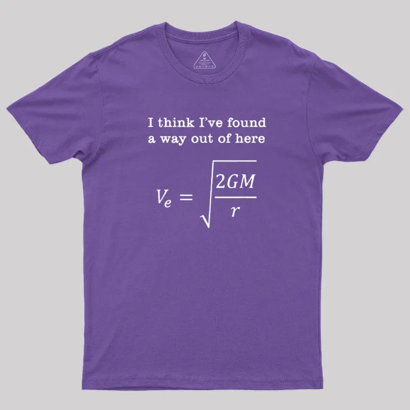 Escape Velocity Gravity Physics Engineer T-Shirt - Image 6