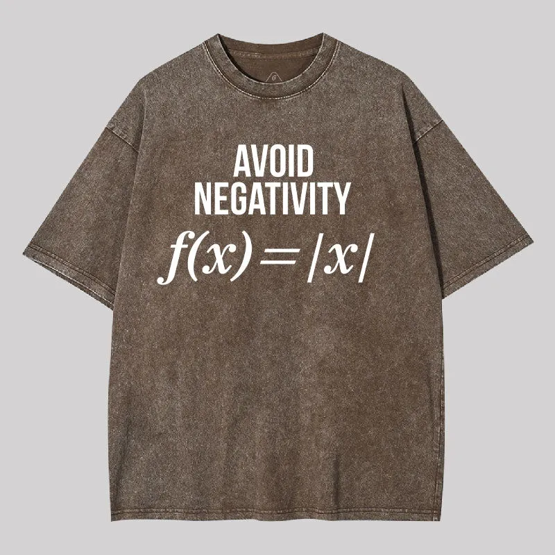 Avoid Negativity Washed T-shirt - Image 5